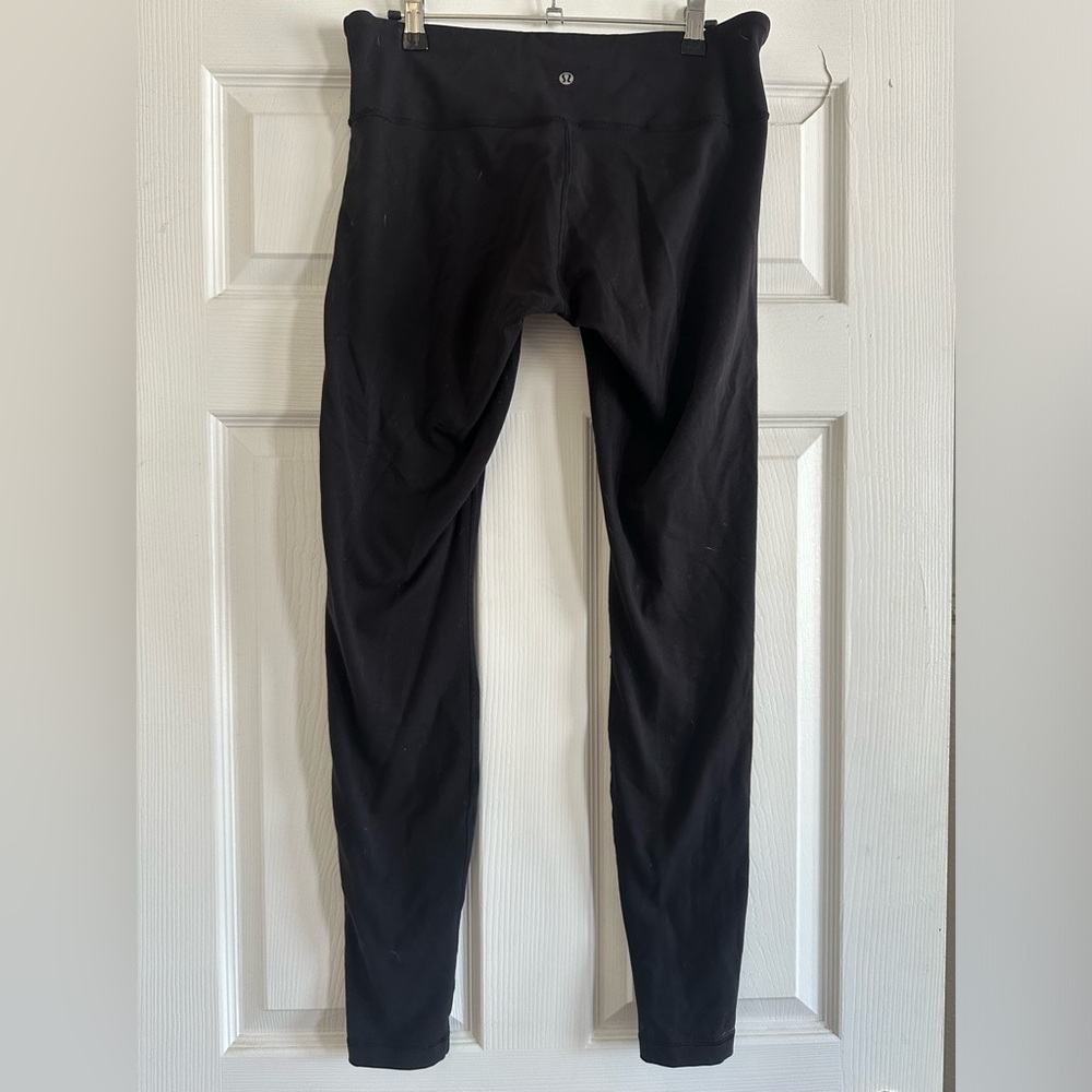 Women’s Lululemon black leggings. 28”